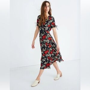 Madewell Floral Midi Dress • Size 4
